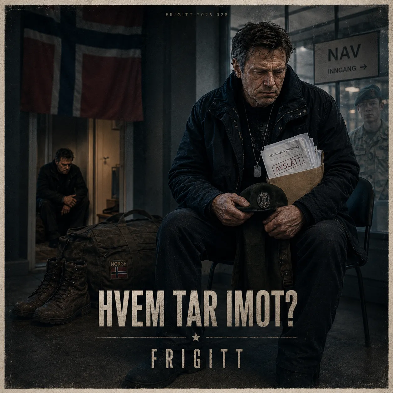Omslag til Hvem Tar Imot? av Frigitt