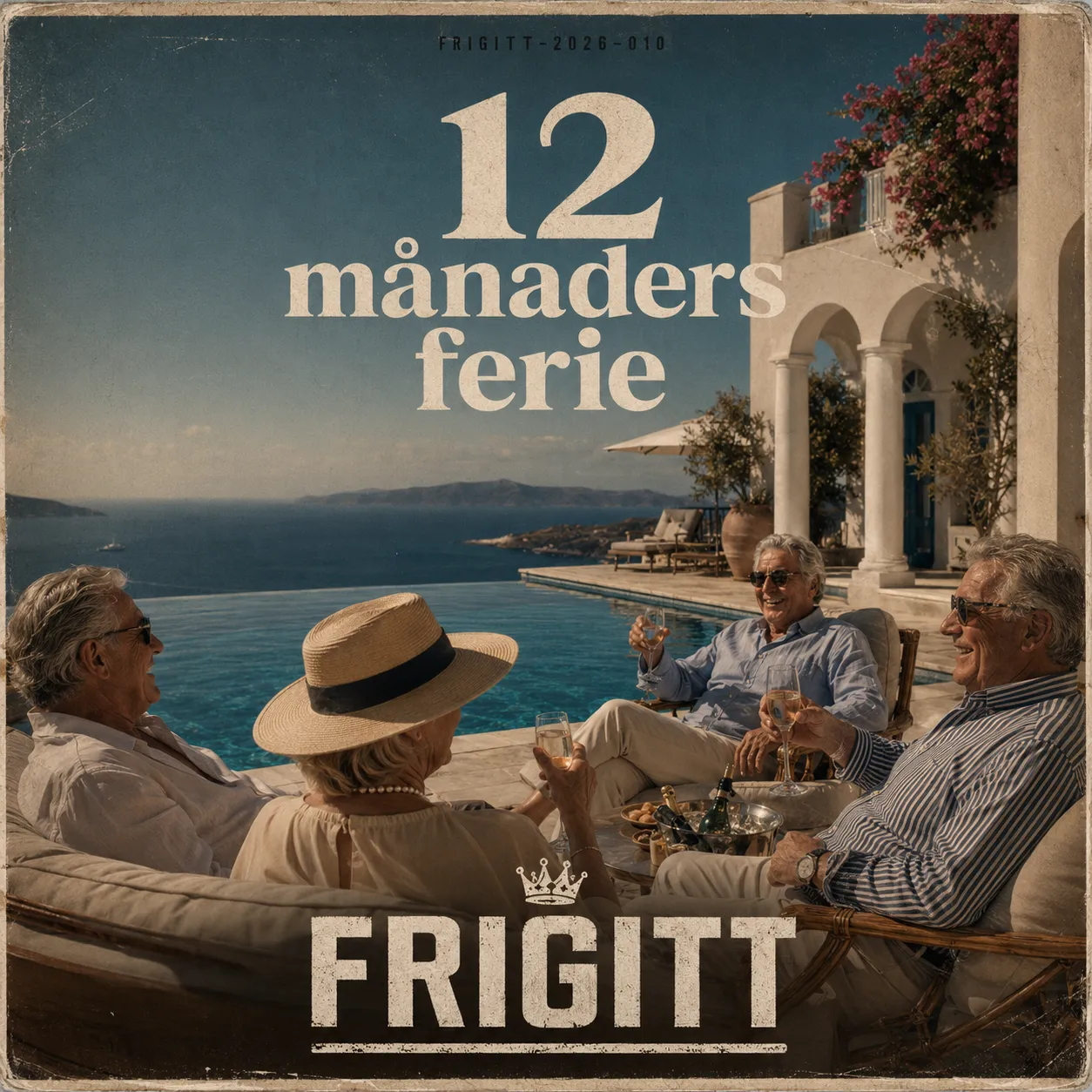 Omslag til 12 månaders ferie av Frigitt